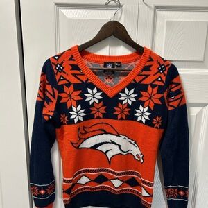 Denver Broncos Holiday Sweater | Size S